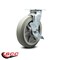 Service Caster 8 Inch Thermoplastic Rubber Swivel Caster with Roller Bearing and Brake SCC SCC-30CS820-TPRRF-TLB - alternate 2